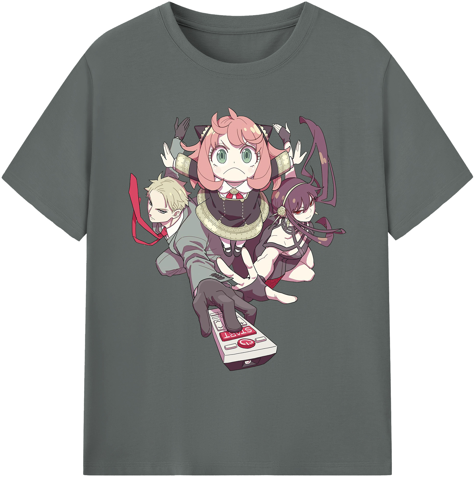 （画像用） SPY×FAMILY间谍家家酒 綿100％ メンズ半袖Tシャツ｜肌触りやわらか＆通気性